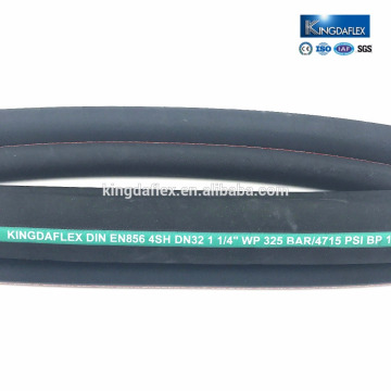Manguera hidráulica flexible con SAE Estándar DIN 856 4SH / 4SP Cordones textiles de alta resistencia